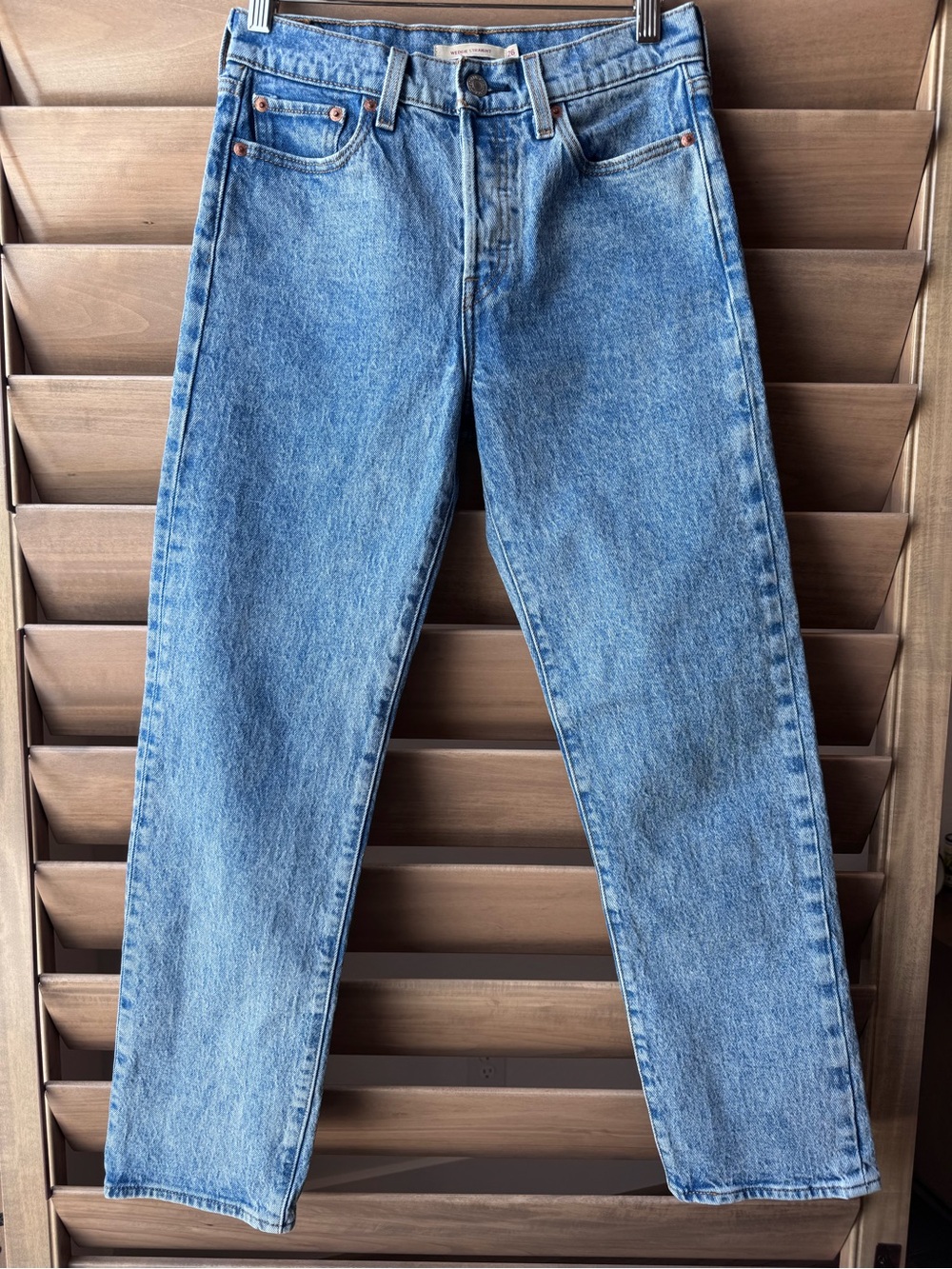 Levi's Wedgie Straight Space to Think Jeans, Size:26, Color: Blue - Picture 2 of 6